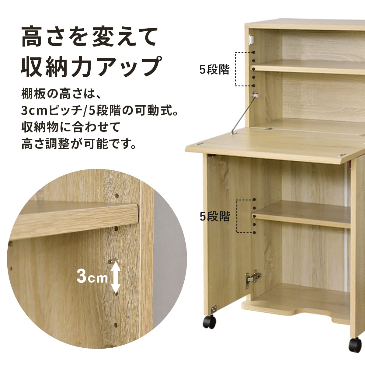 折りたたみ式片袖机、座机 幅60】折り畳みデスク ポール – ドリス公式