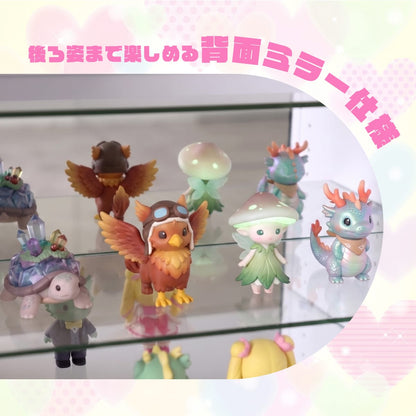 回転ガラスコレクションラック フィービー