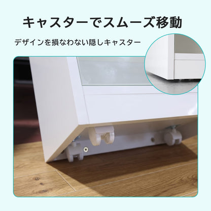 回転ガラスコレクションラック フィービー