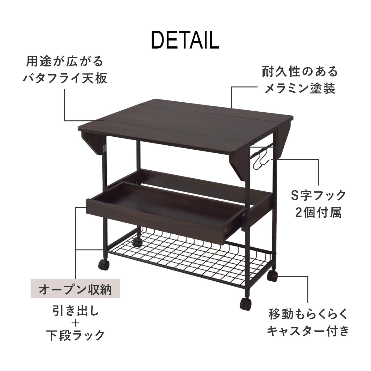 キッチンカウンター ポリラ