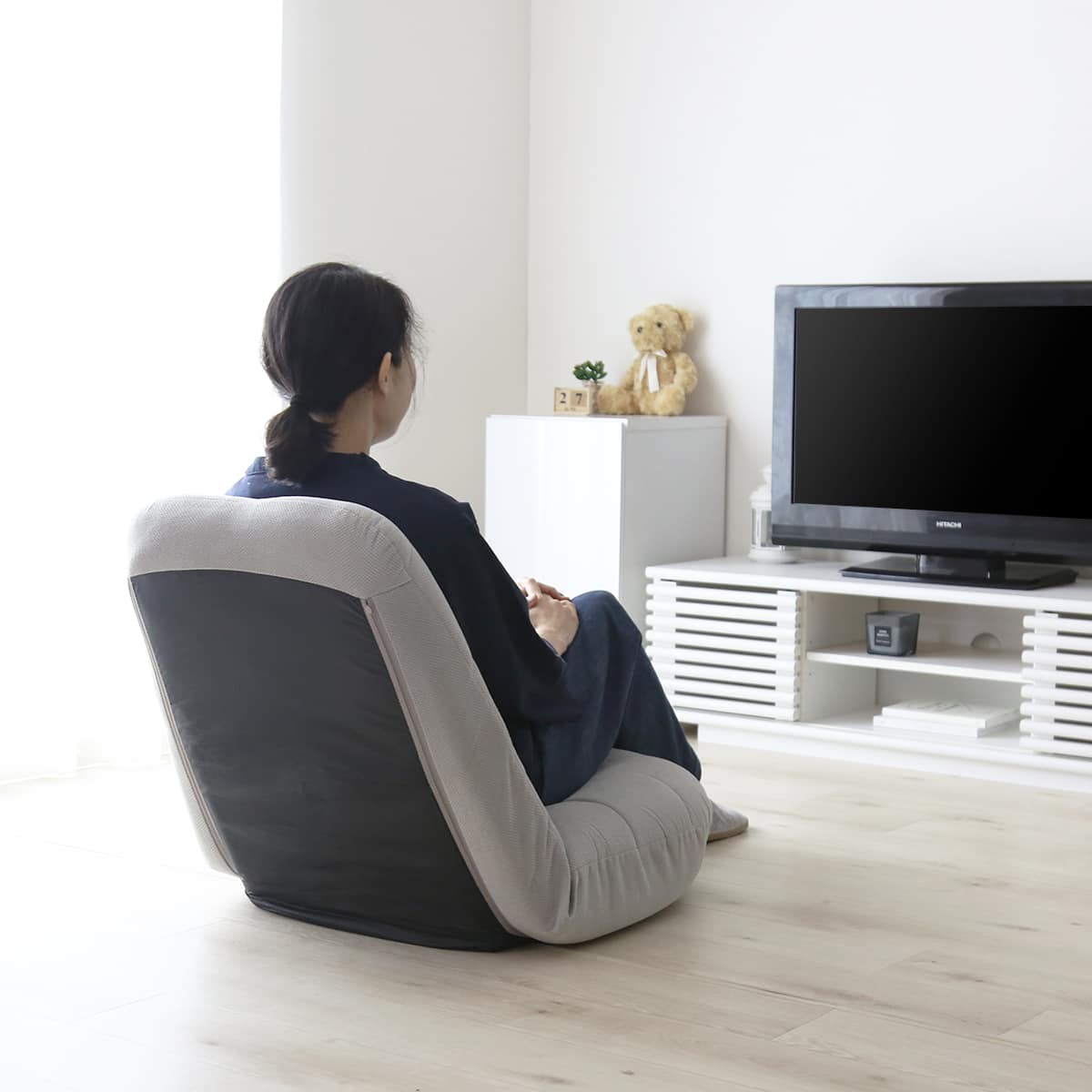 座椅子 リクライニング 14段階 ソファー 1人掛け ポケットコイル 厚さ17cm ラッコ