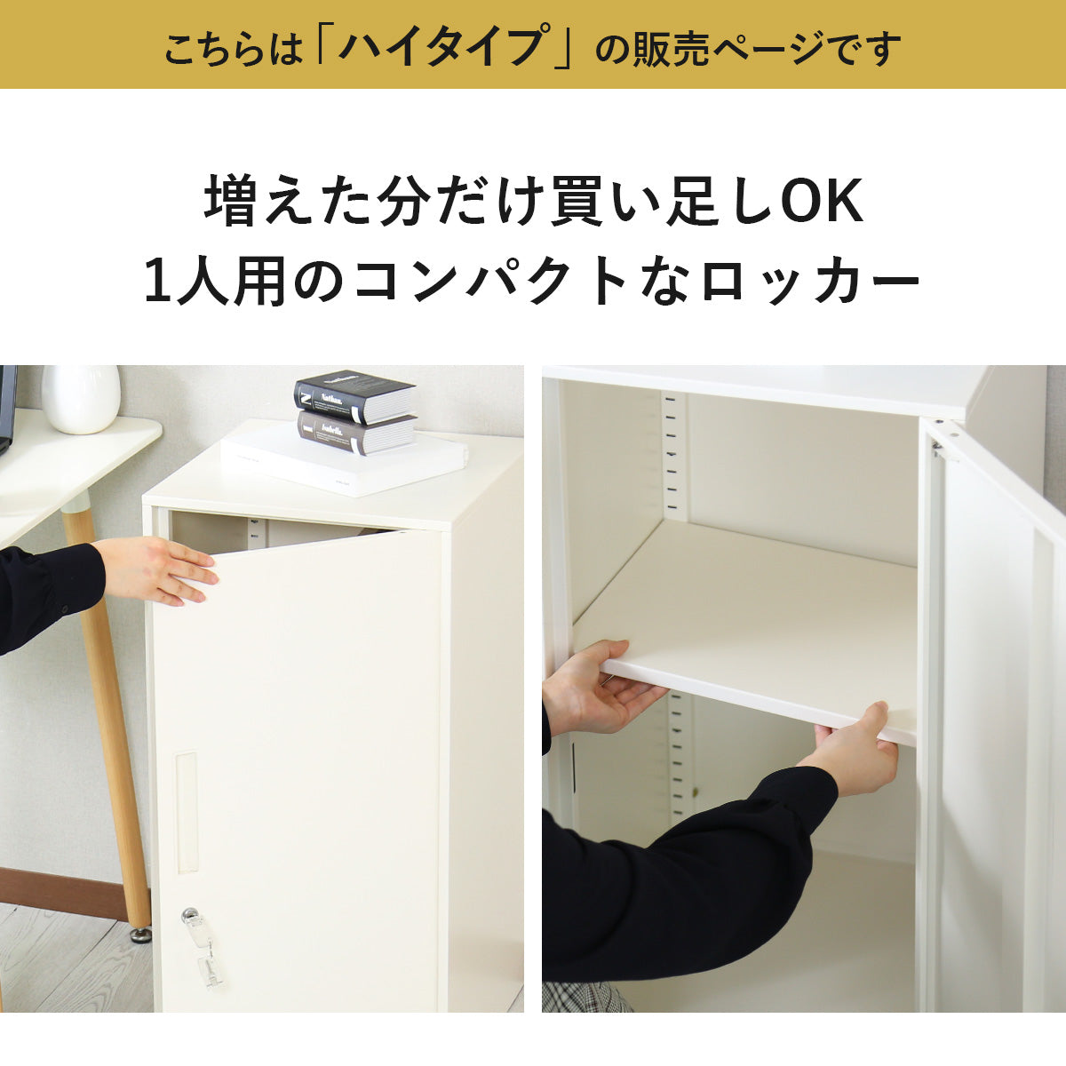 ロッカー コンパクト 鍵付き 幅38 奥行38 高さ76 シュライ ハイ