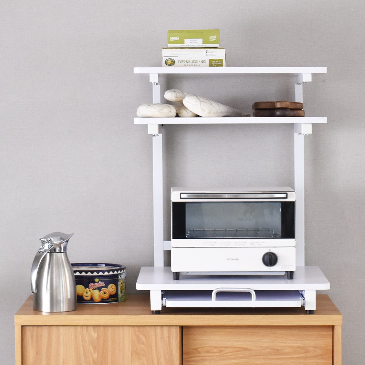 【幅47.5】冷蔵庫上ラック  トルト2段